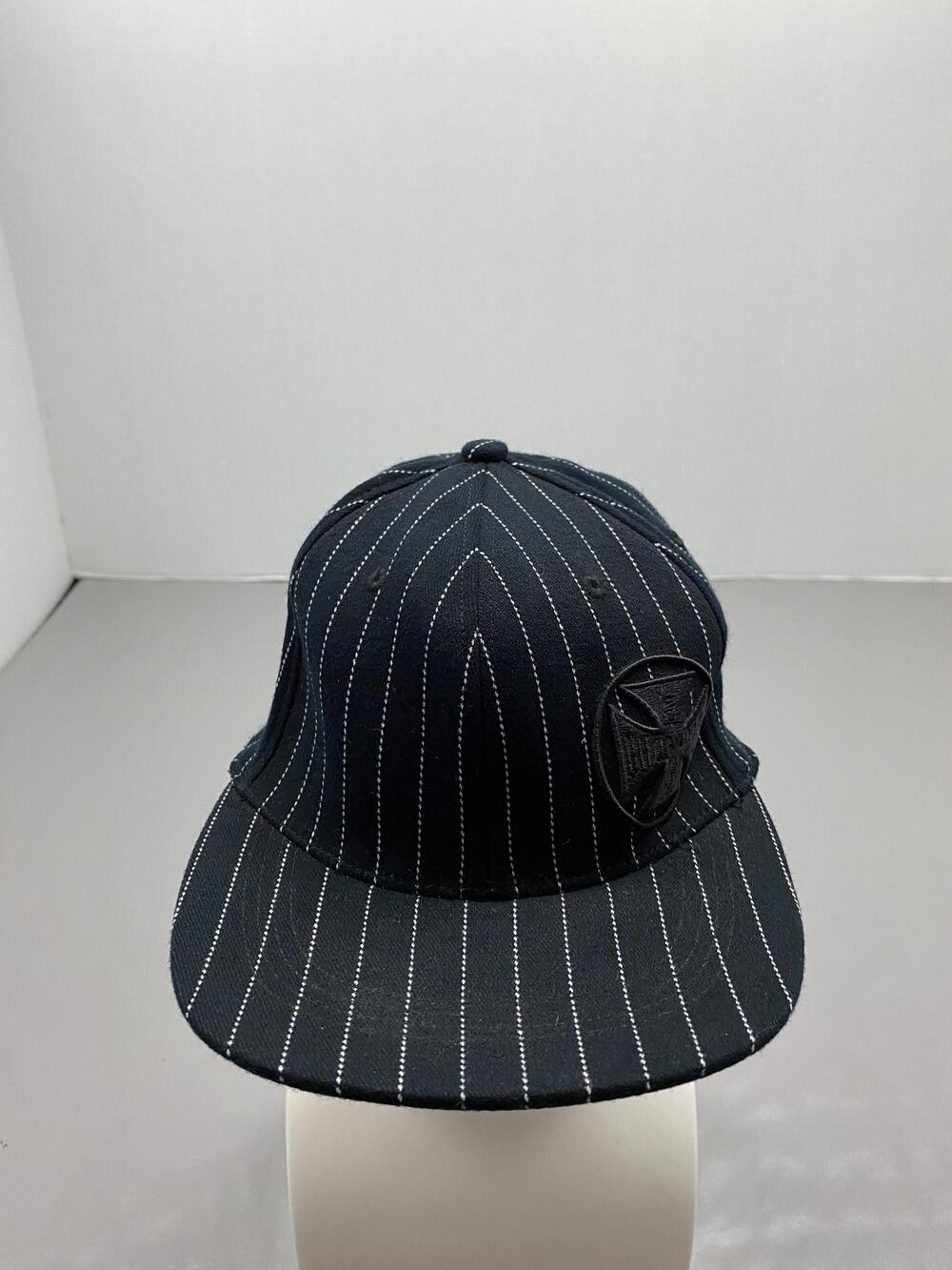 West Coast ChoppersIndependent Hat Cap Fitted L/XL Black Pinstripe Twill Cross